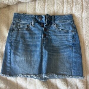 American Eagle Denim Skirt With Buttons